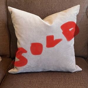 SOLD - 425 SOUTH LOS ANGELES Gray Throw Pillow
